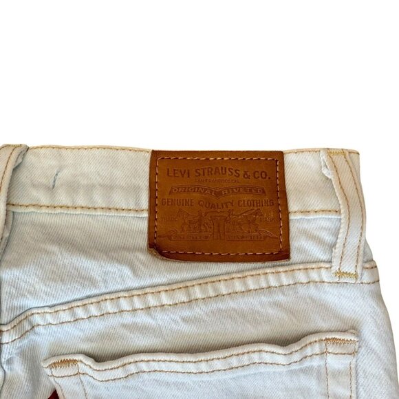 Levis Wedgie Jeans Womens 25 Light Wash High Rise Stretch Ankle - Picture 5 of 8